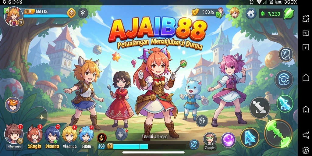 Tampilan gameplay menakjubkan dari AJAIB88 di dunia anime.