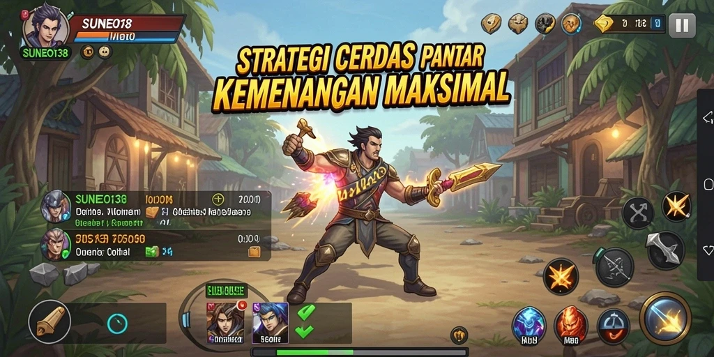 Tampilan gameplay strategis yang mendebarkan di SUNEO138.