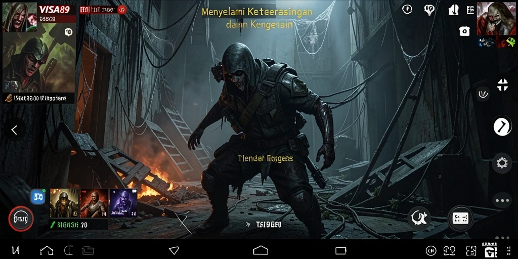 Screenshot utama dari gameplay menegangkan di VISA89.